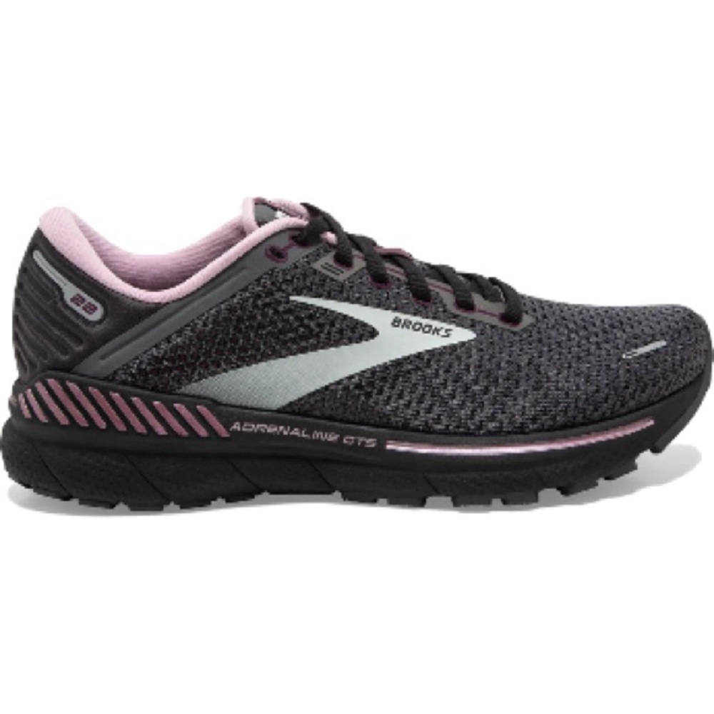 WOMEN'S BROOKS ADRENALINE GTS 22, PEARL/BLACK/METALLIC, 11 B MEDIUM